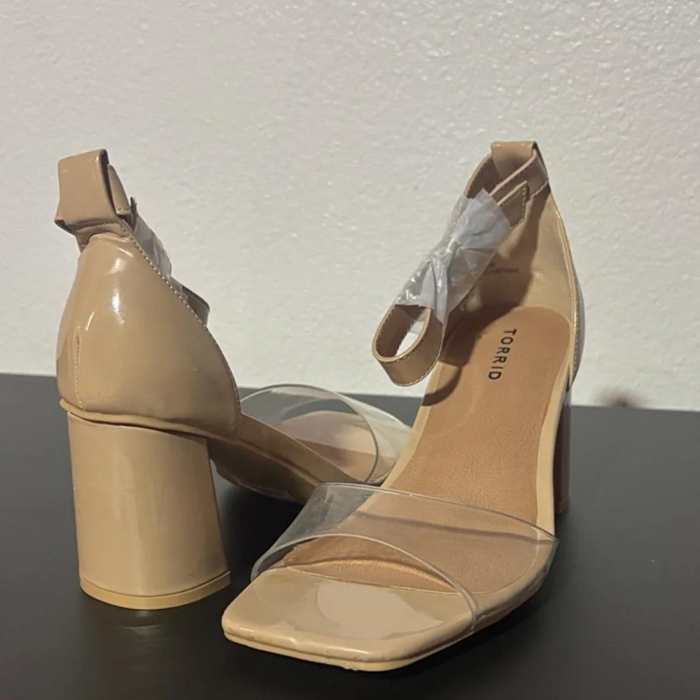 Torrid Nude Block Heel Sandals - Picture 4 of 4